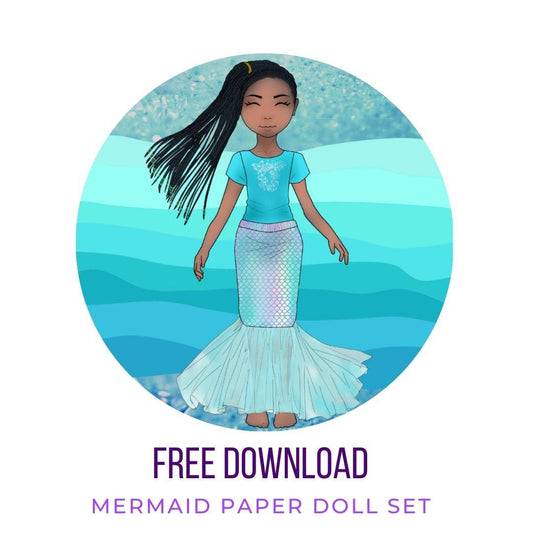 Mermaid Paper Doll Activity Book