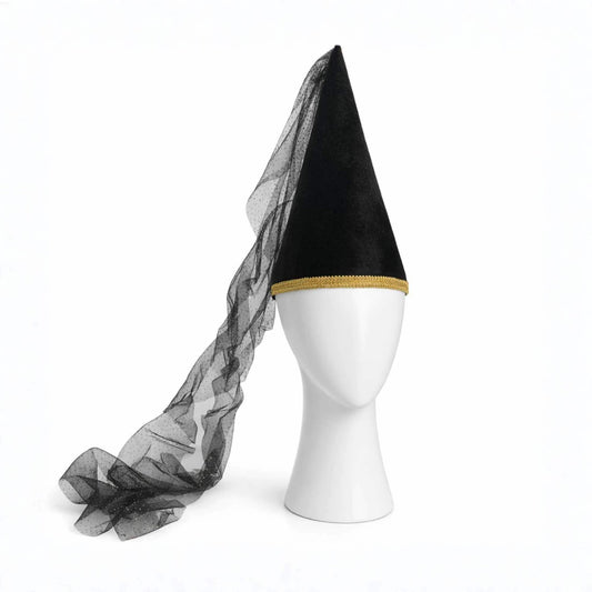 Medieval Princess Hat - Black