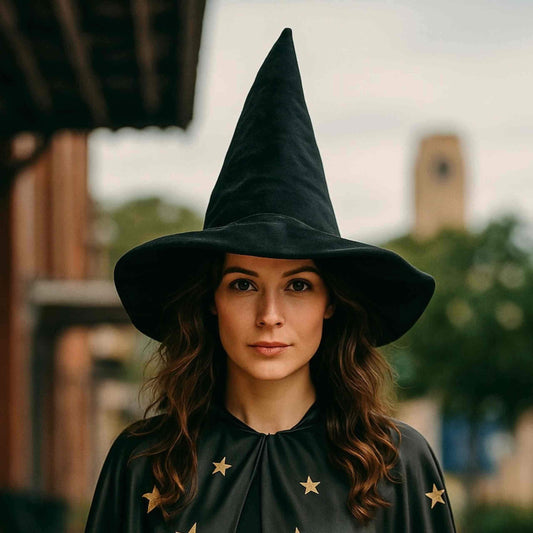 Adult Velvet Witch Hat - Black