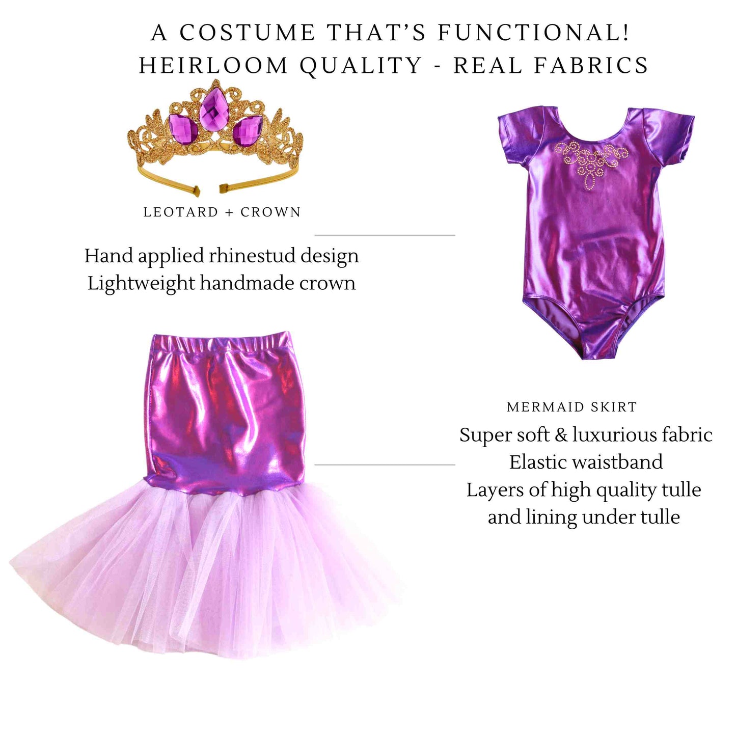 a picture of a little girl's purple and white outfit