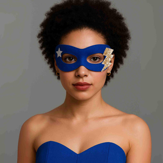 Adult Super Hero Mask - Blue