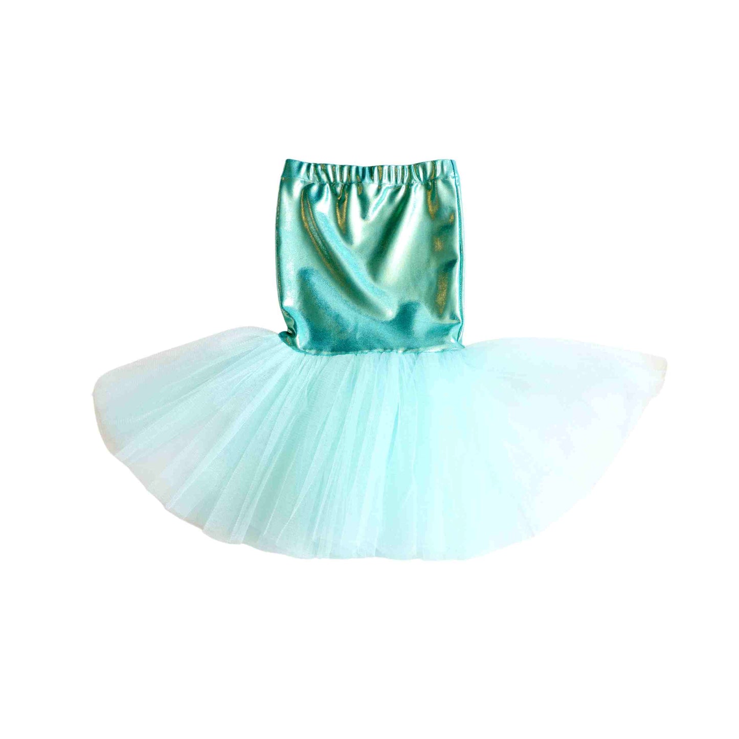 Mermaid Tail/Skirt, Crown & Wand Set, Turquoise