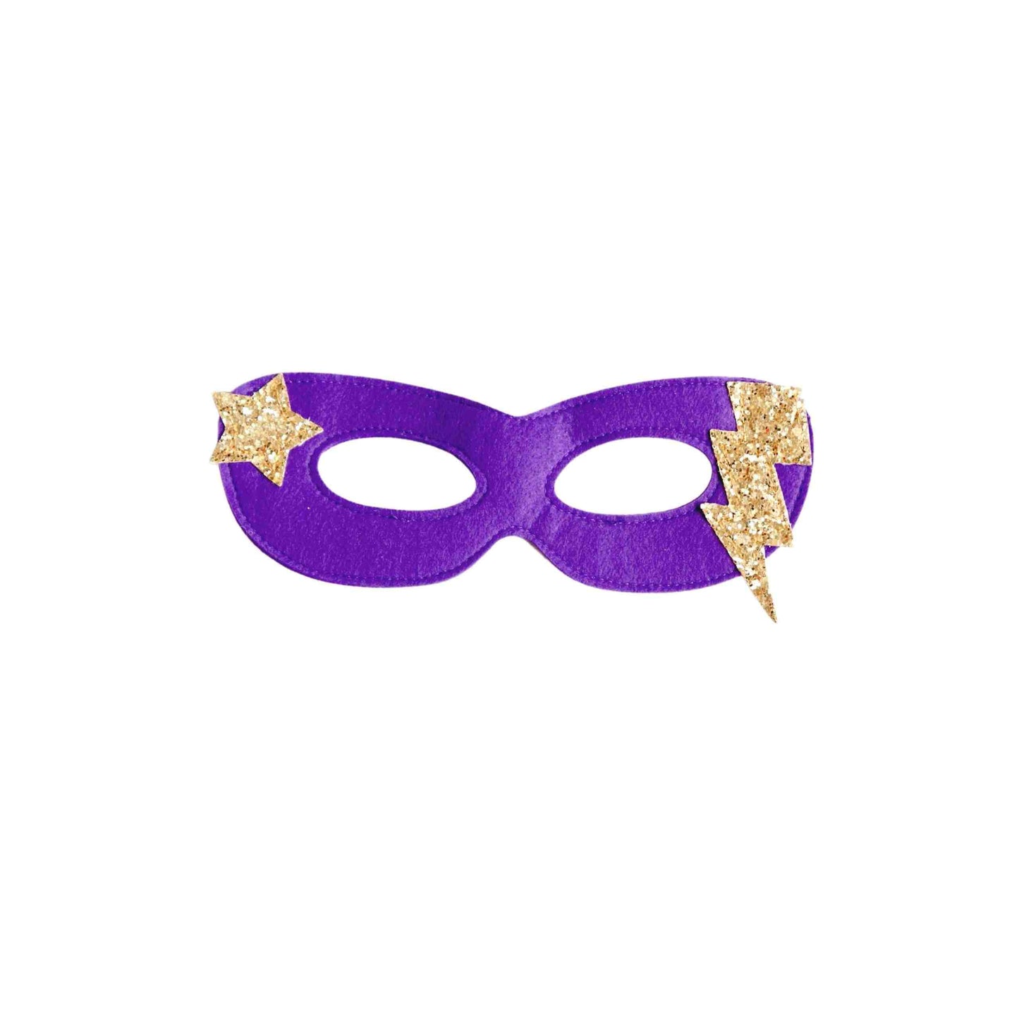 Superhero Mask  & Cuff Set - Purple