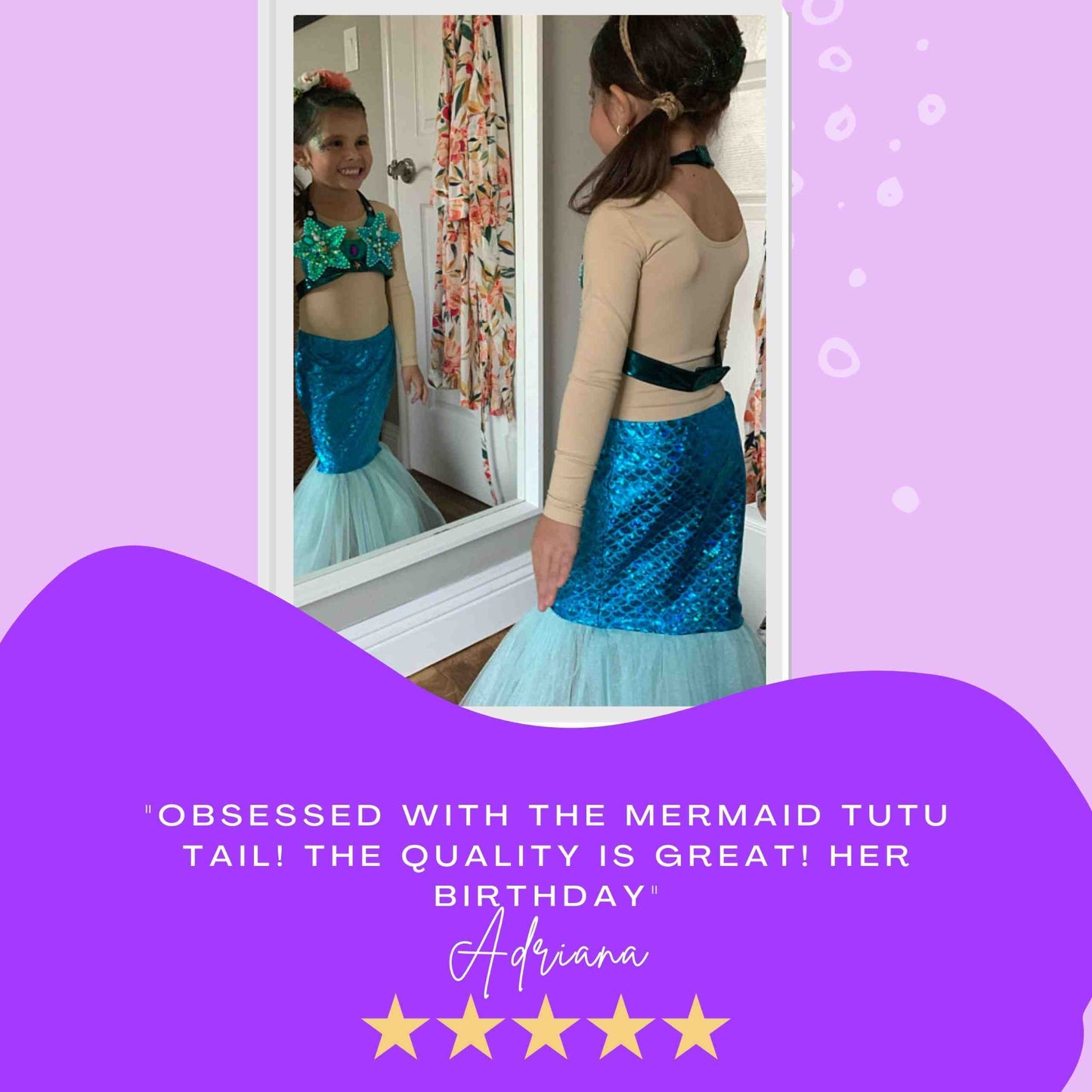 Mermaid Costume Set - Blue Starfish