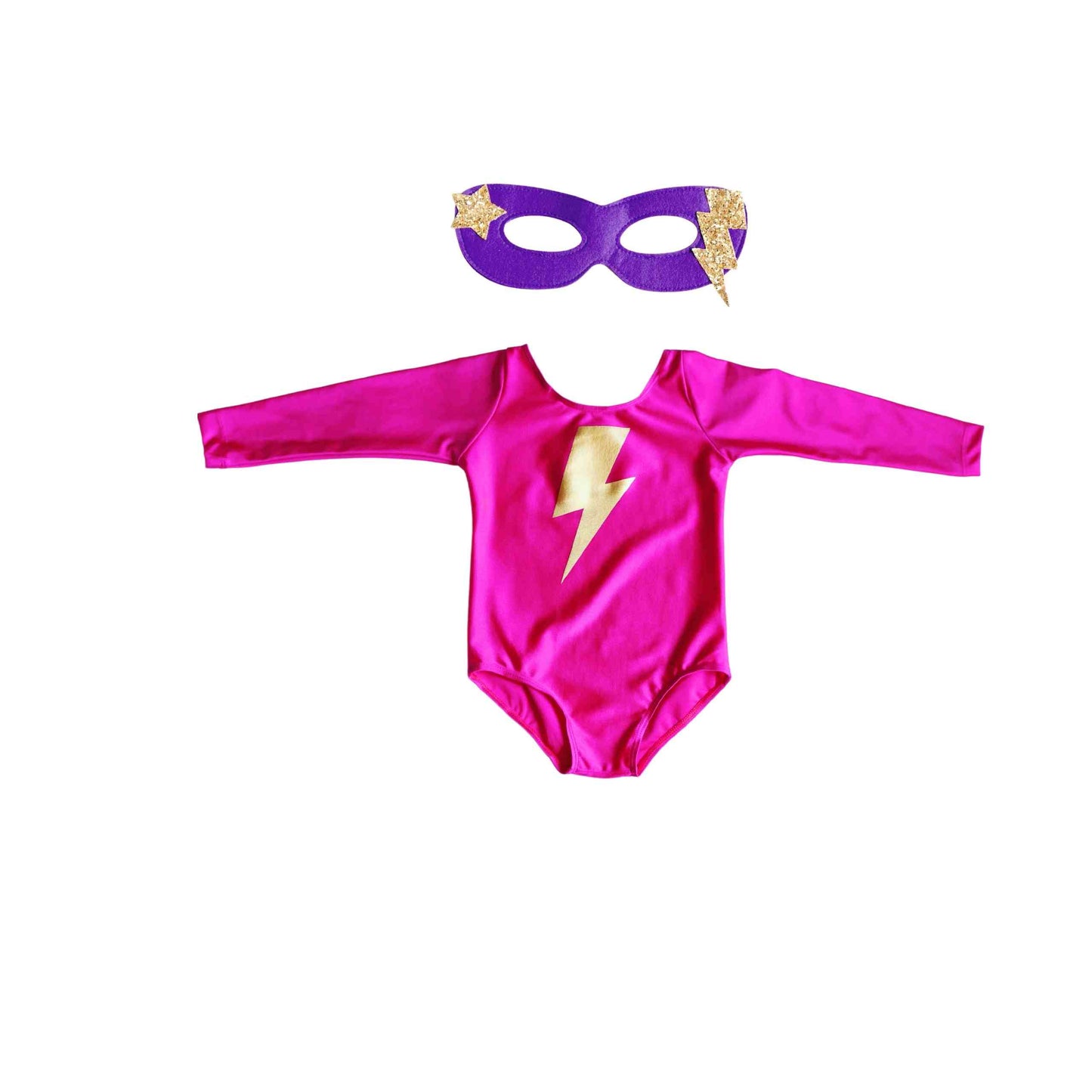 Lightning Bolt Leotard With Set Options, Fuchsia