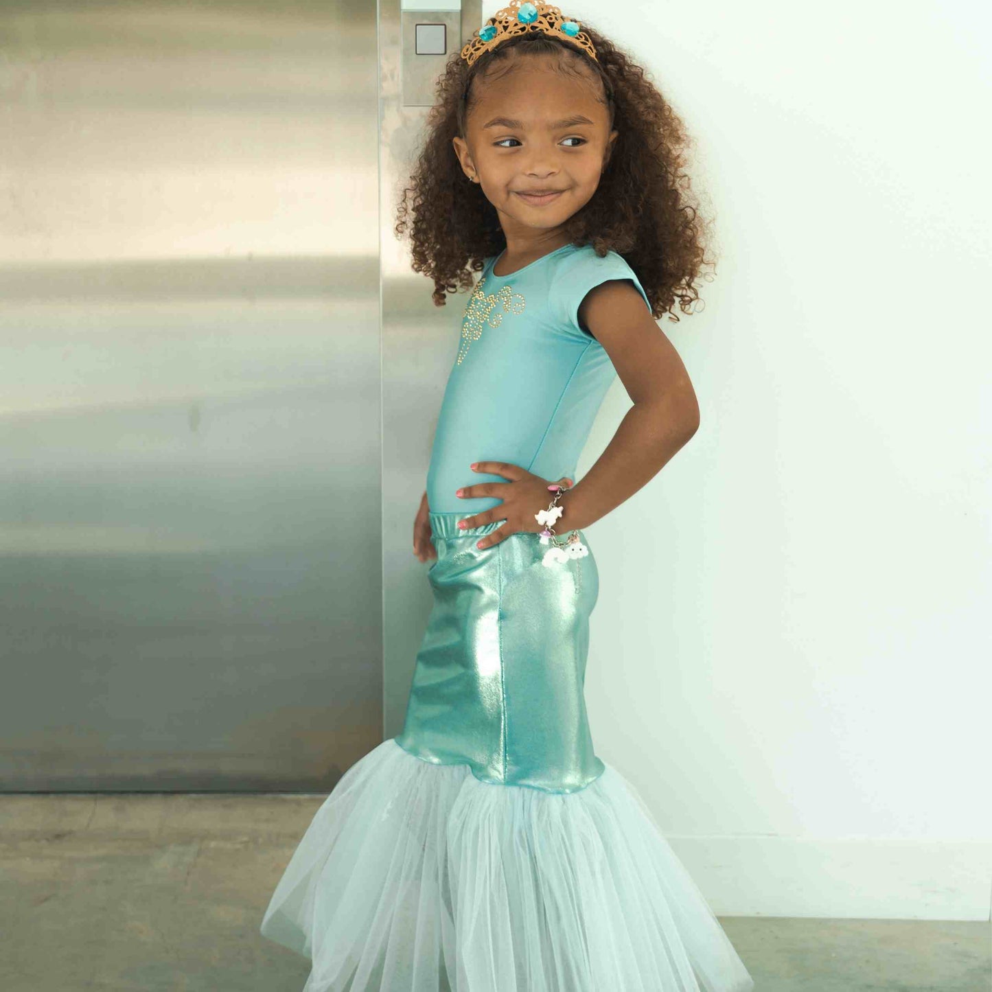 Mermaid Costume Set - Aqua/Aqua