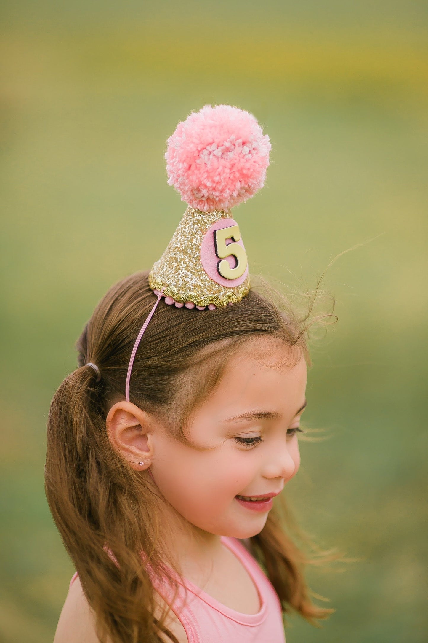 Custom Birthday Hat Custom - Pink Purple Gold Options
