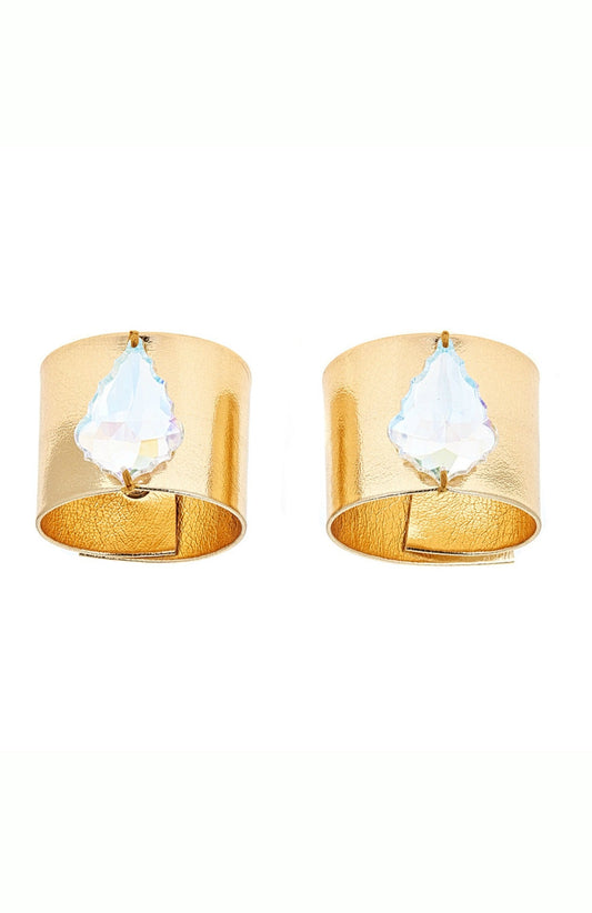 Default Type - Girl's "Pure Radiance" Dress-Up Cuff Set - Clear Jewels