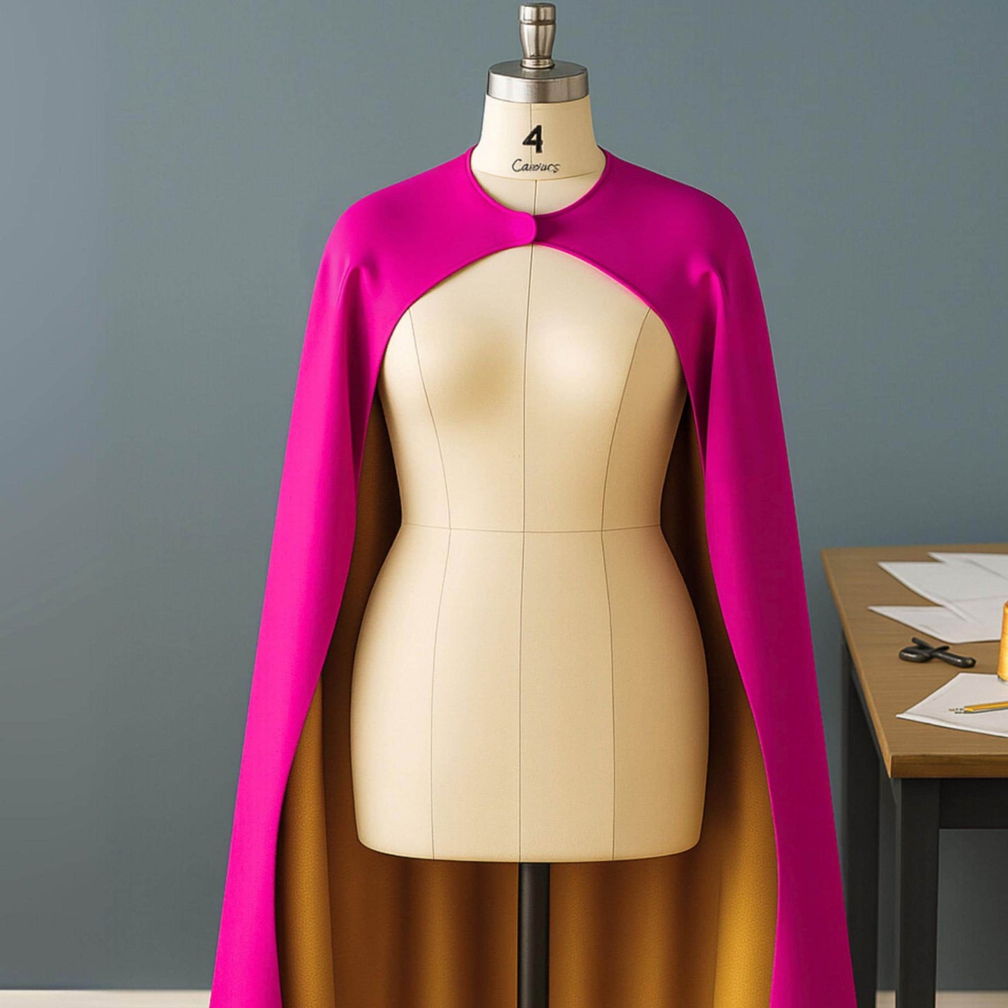 Adult Size Satin Superhero Cape - Pink