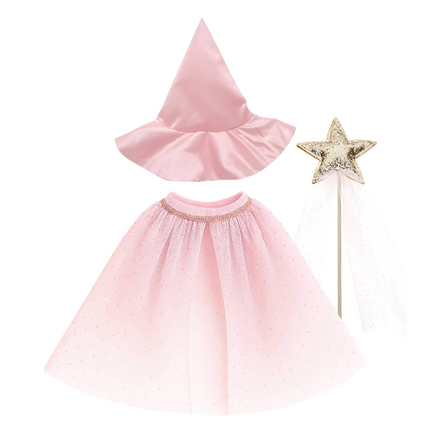 Kids Witch Costume Set  - Tulle Pink