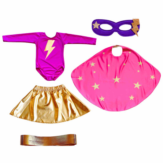 a doll's clothes and accessories are shown on a white background