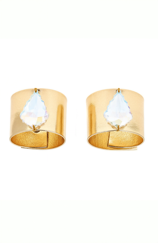 Default Type - Girl's "Pure Radiance" Dress-Up Cuff Set - Clear Jewels