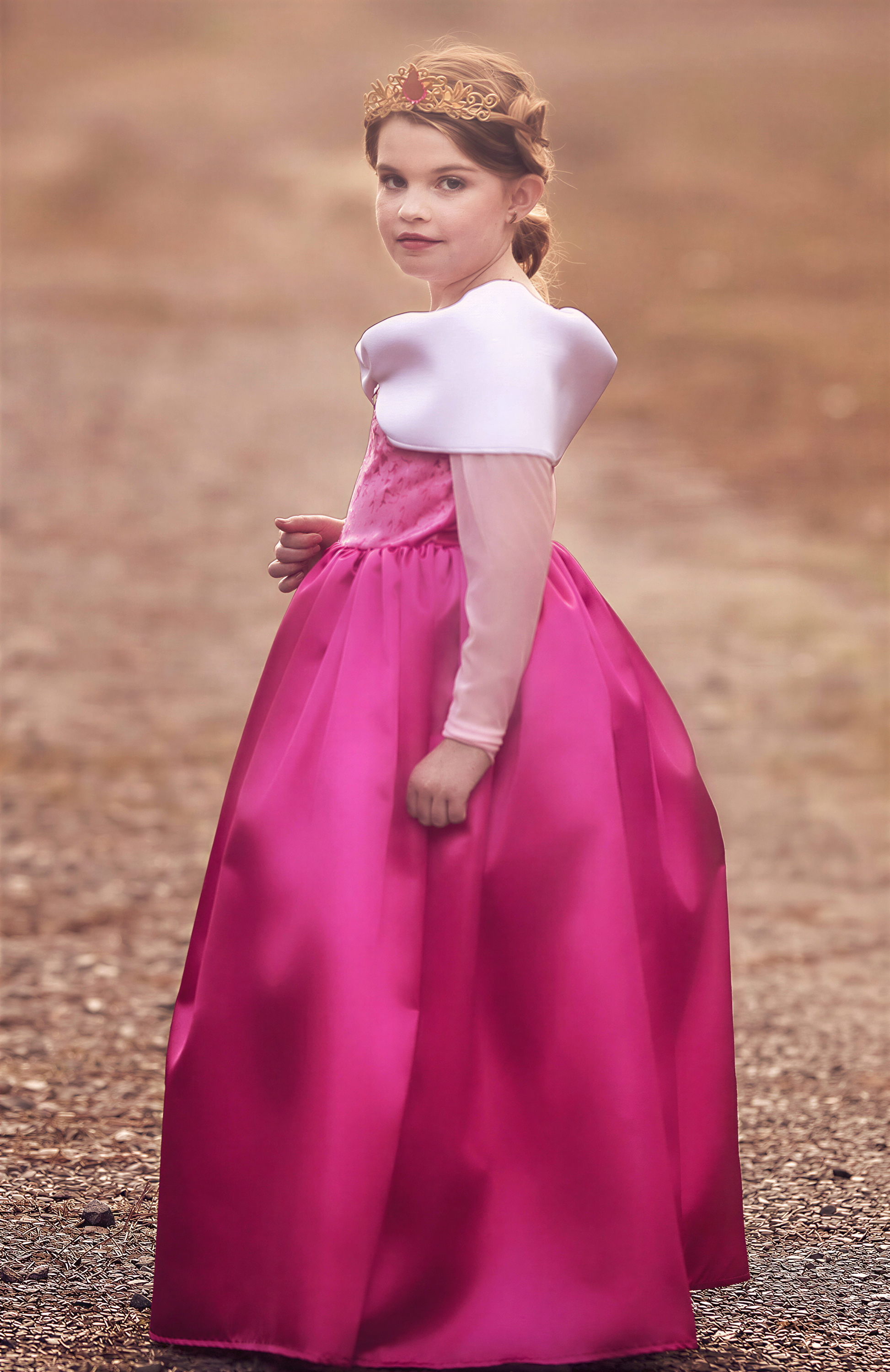 Princess Dresses Outfits - Heart Of Gold Princess Dress In Satin - Knee Length