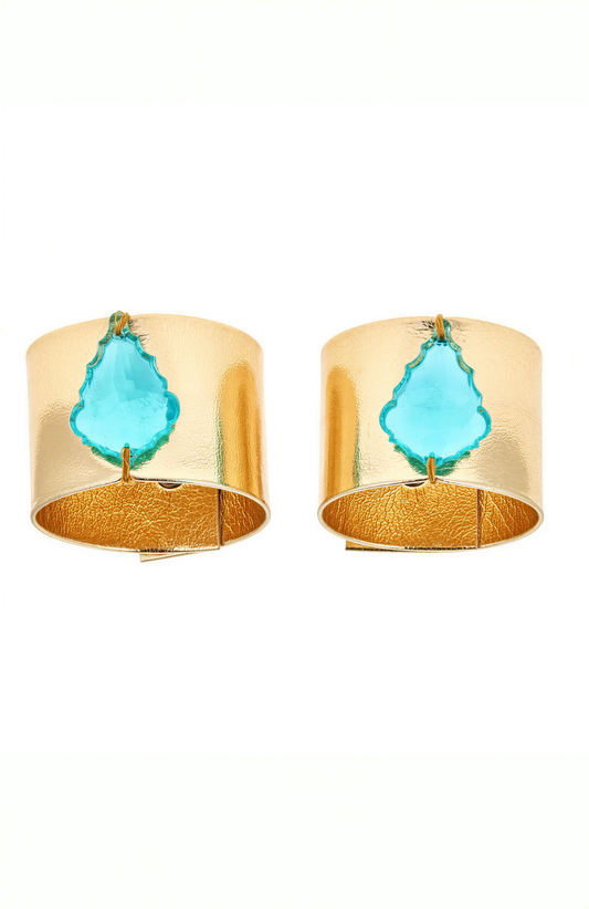Default Type - Girl's "Pure Radiance" Dress-Up Cuff Set - Green Jewels