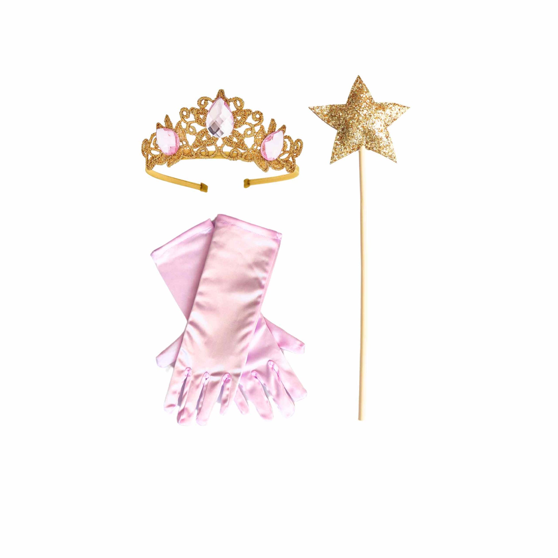 a tiara and wand with a tiara on top of it
