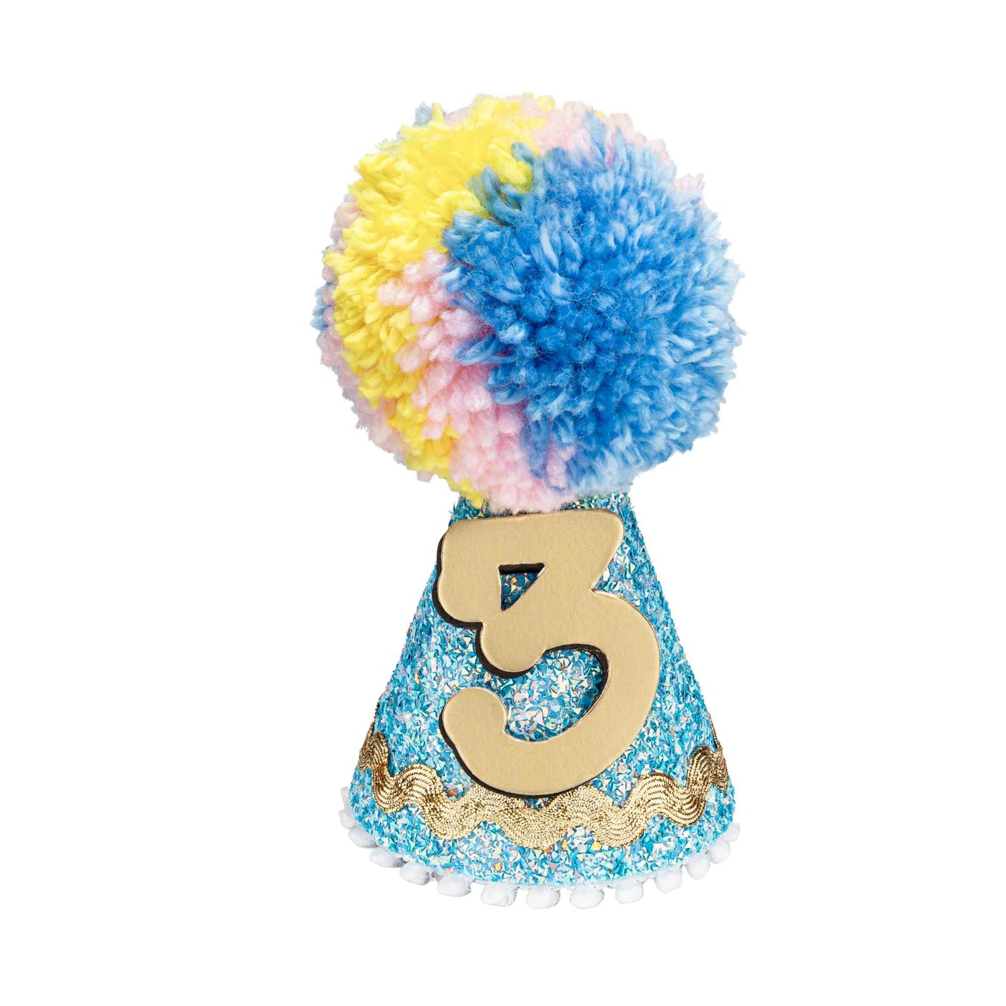 CUSTOM Kaleidoscope Party Hat - Blue 1 YR