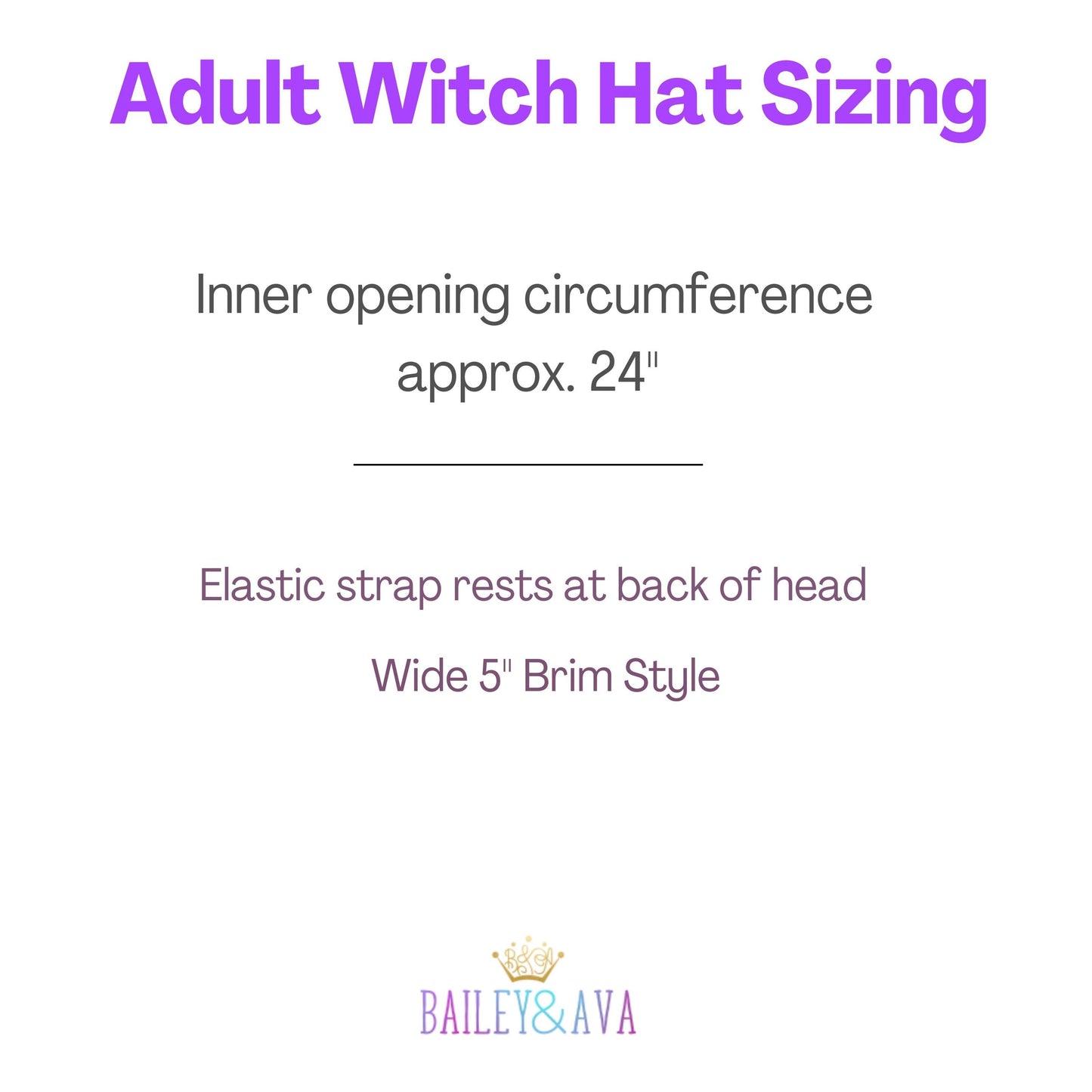 Adult Witch Hat Sizing