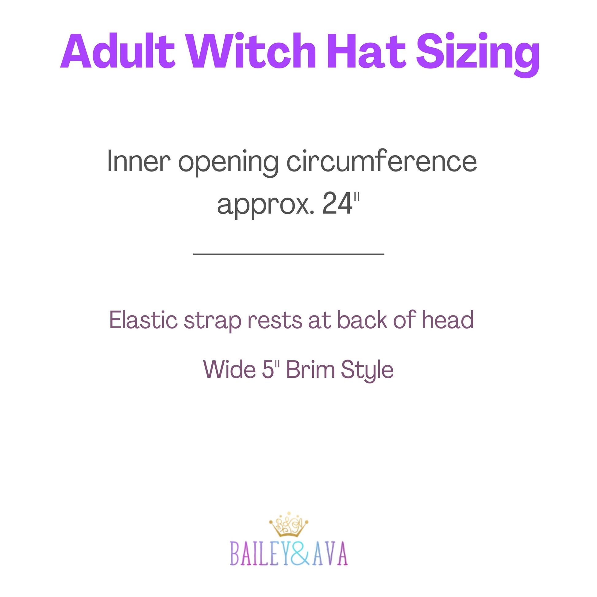 Adult Witch Hat Sizing