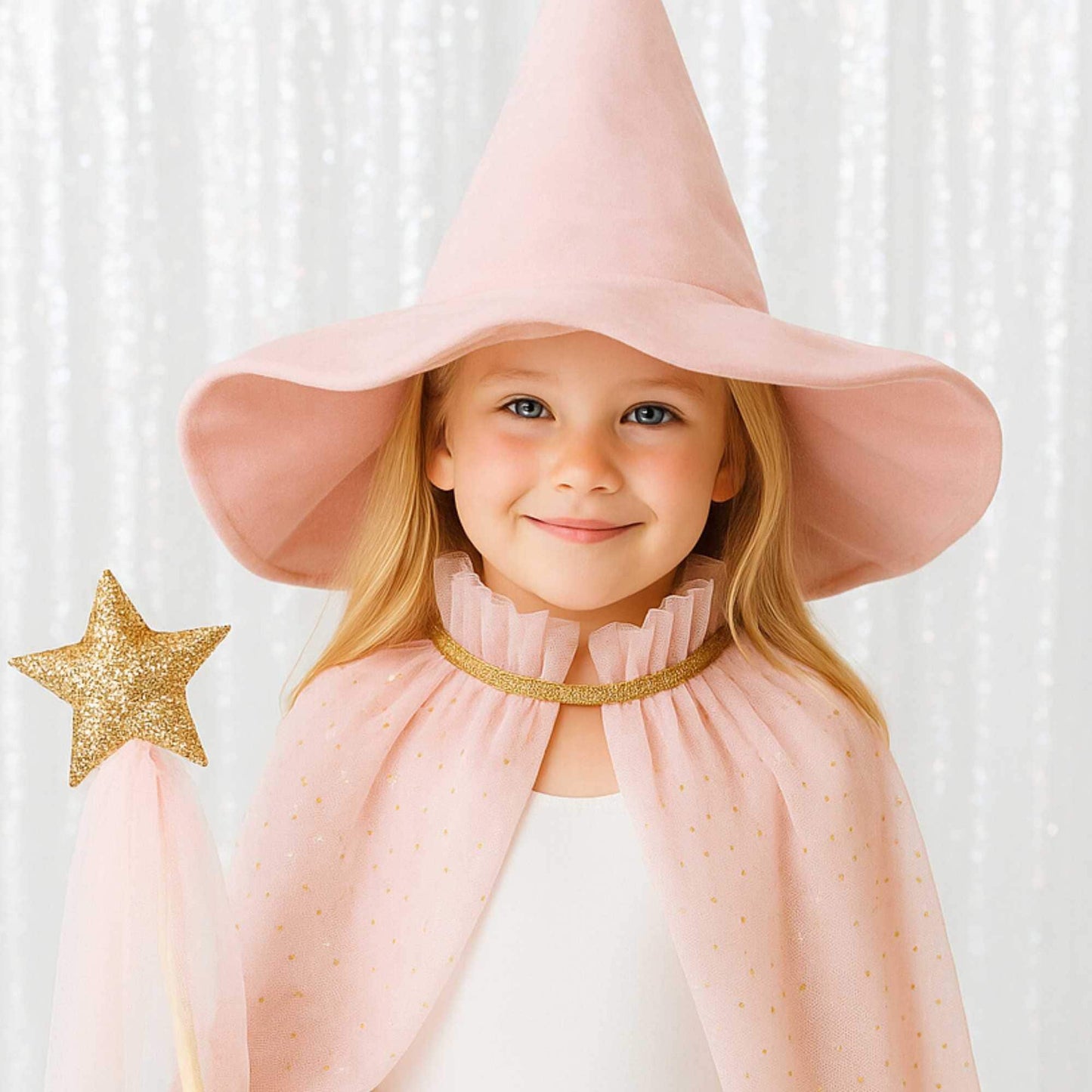 Kids Witch Costume Set  - Tulle Pink