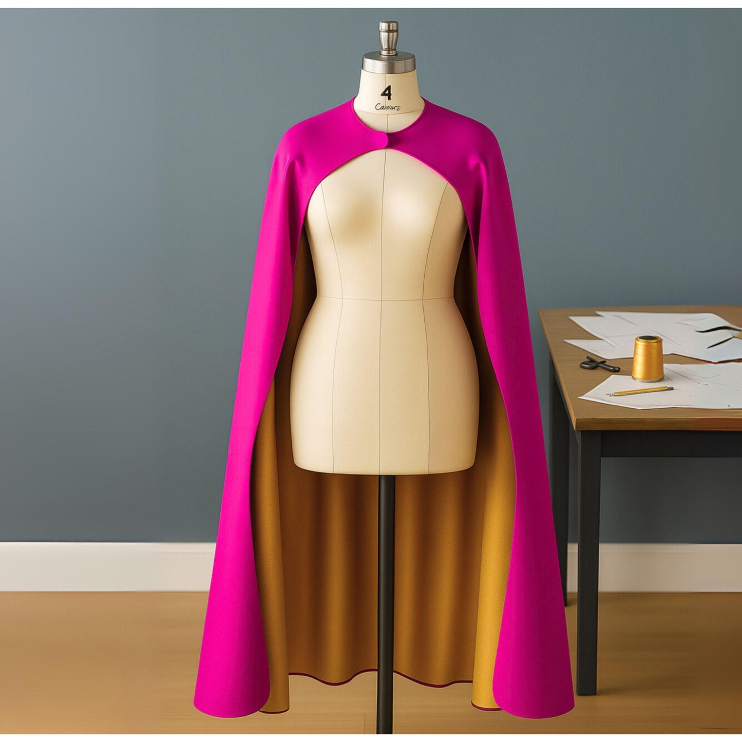 Adult Size Satin Superhero Cape - Pink