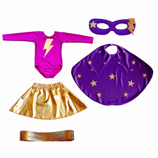 a doll's clothes and accessories are shown