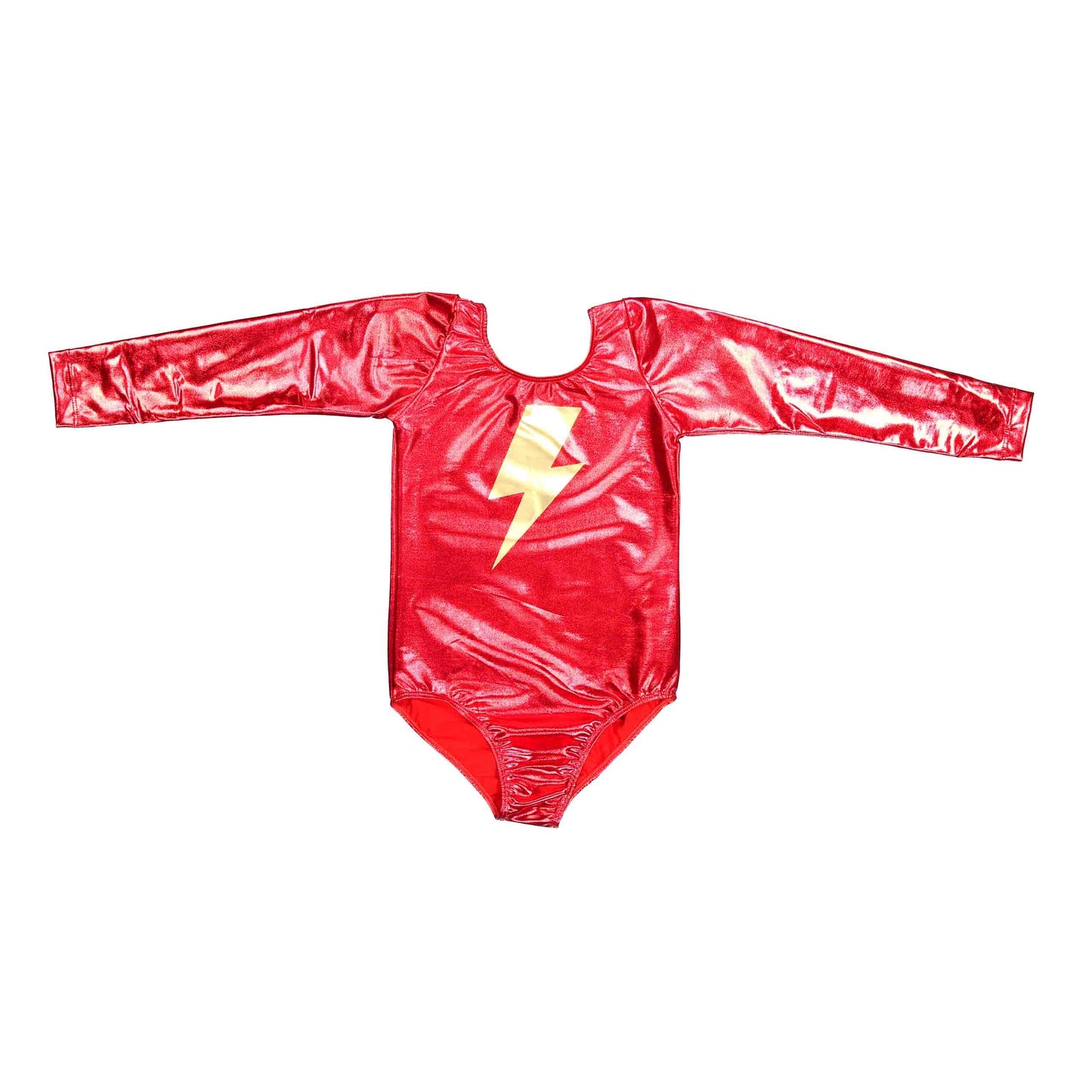 Lightning Bolt Costume Set, Metallic Red
