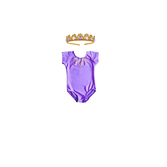 Fleur Gem Leotard - Violet/Matte