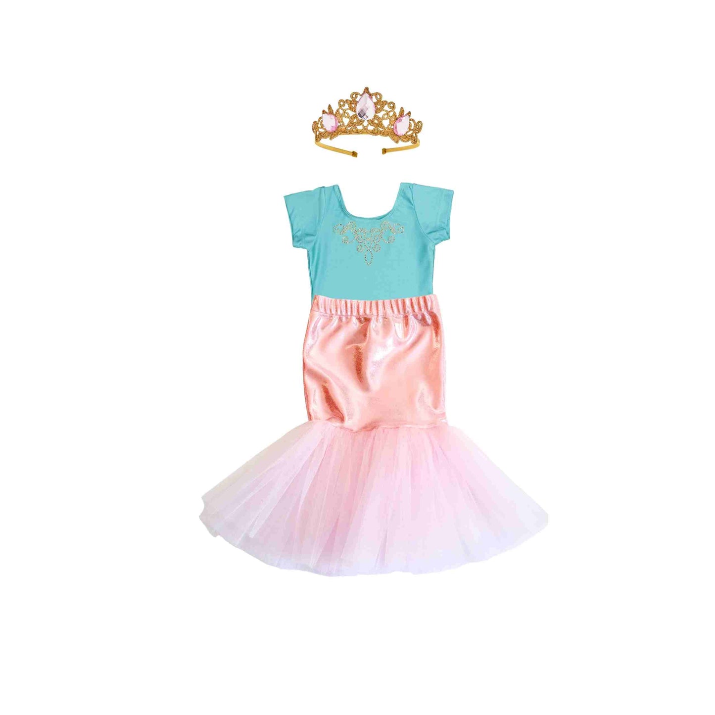 Mermaid Costume Set - Teal/Pink