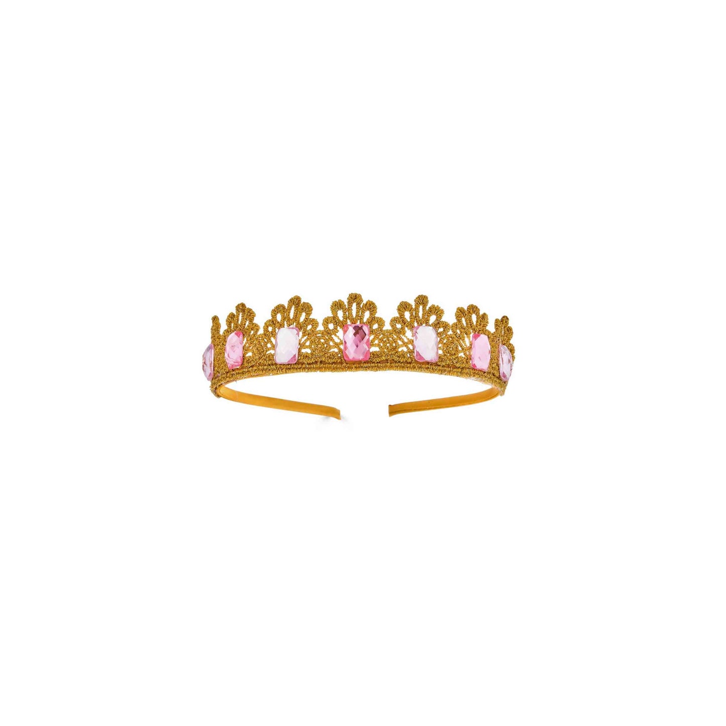 Princess Crown Headband  - Pink Gem