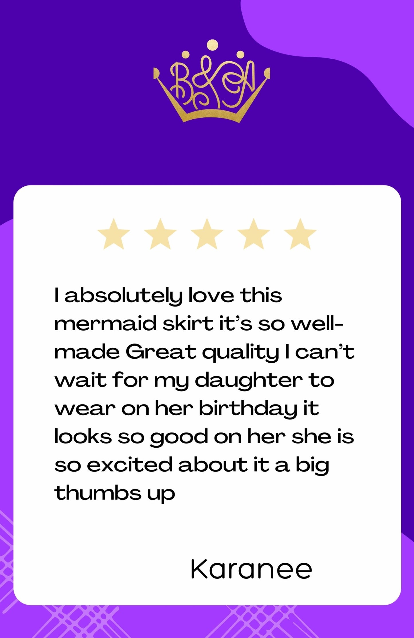 5 Piece Mermaid +Princess Costume Set