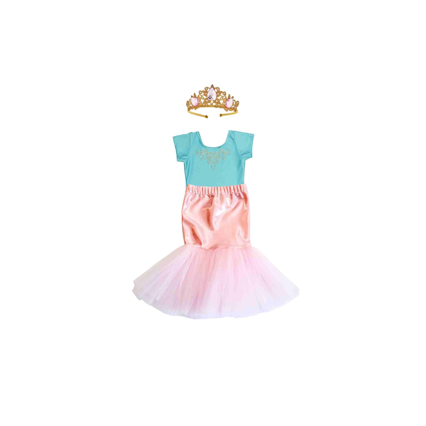 Mermaid Costume Set - Teal/Pink