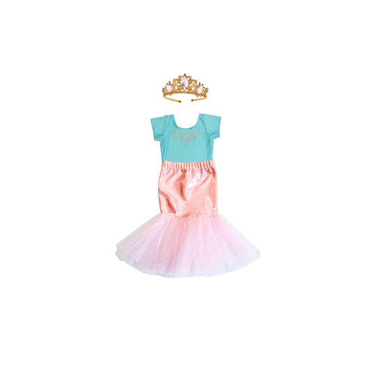 Mermaid Costume Set - Teal/Pink