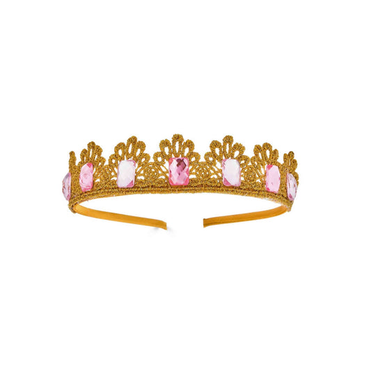 Princess Crown Headband  - Pink Gem