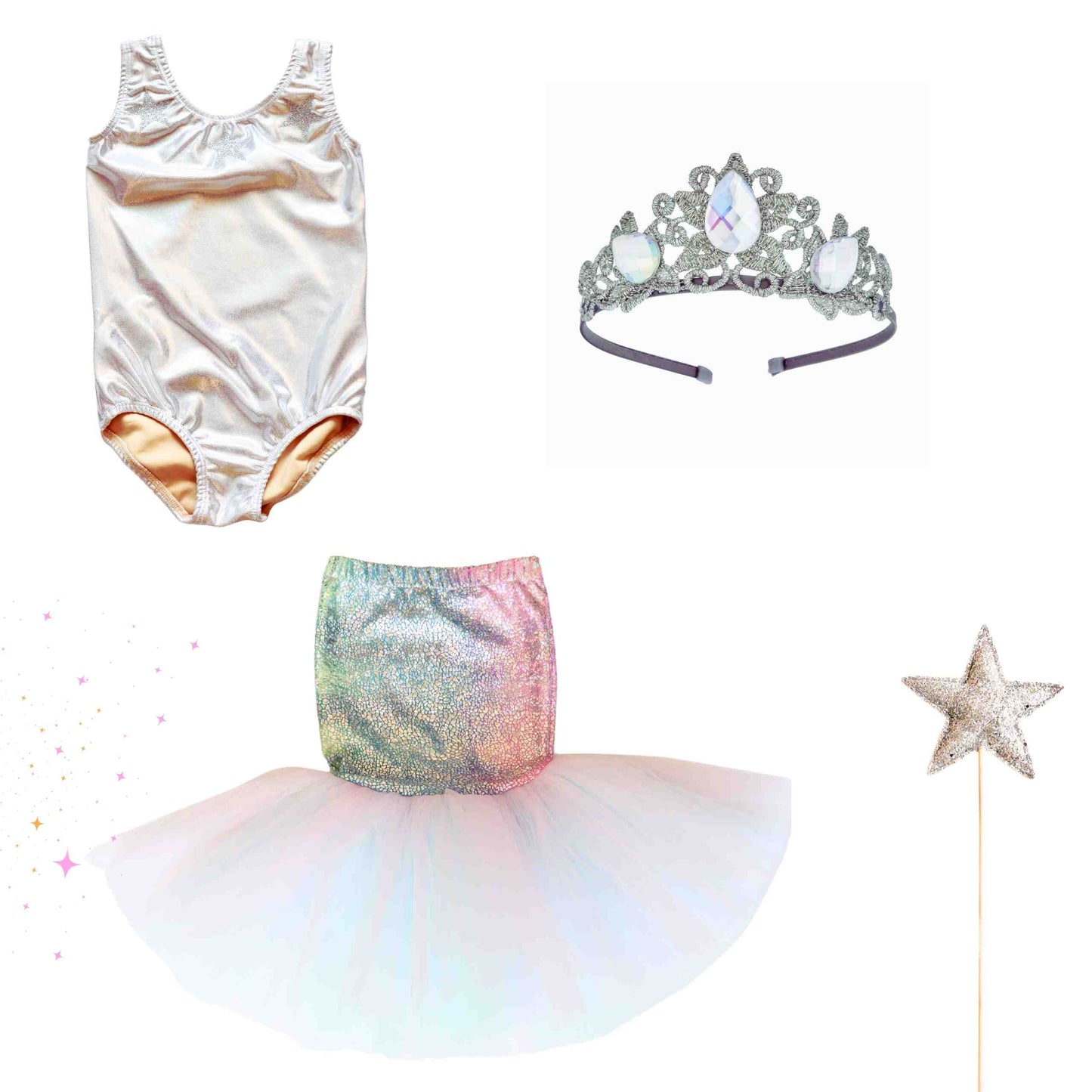 Mermaid Costume Set - Unicorn/Silver
