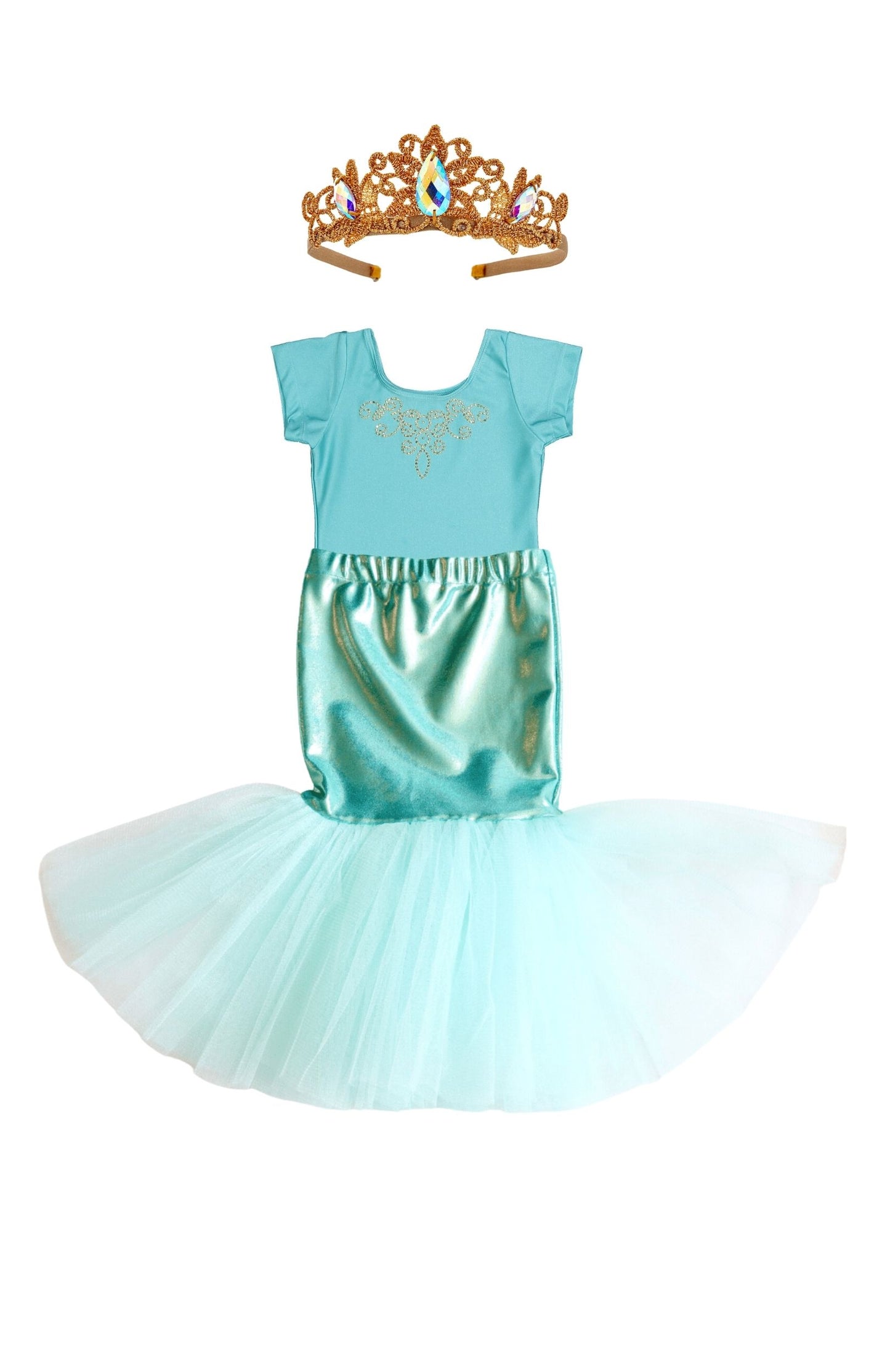 5 Piece Mermaid +Princess Costume Set