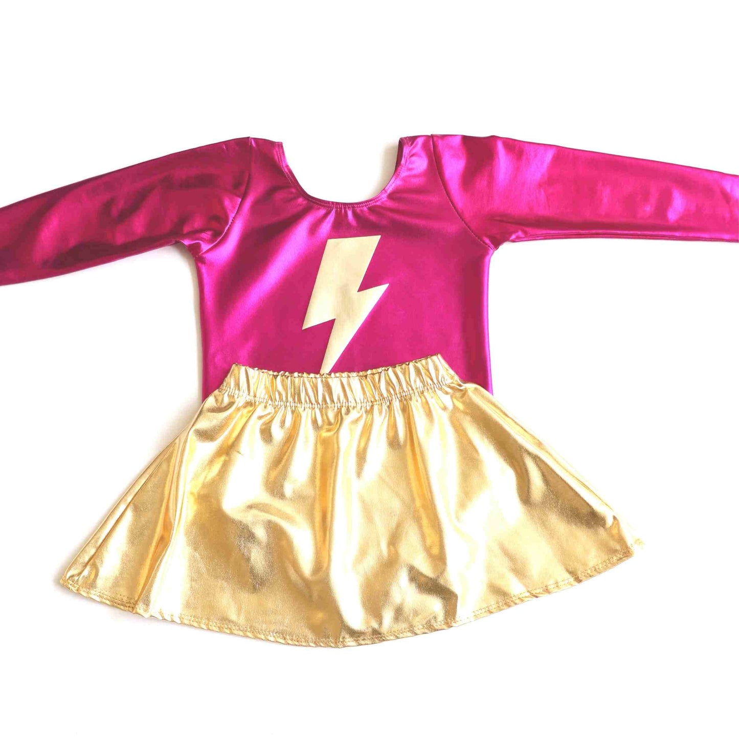 Lightning Bolt Costume Set - Pink/Gold