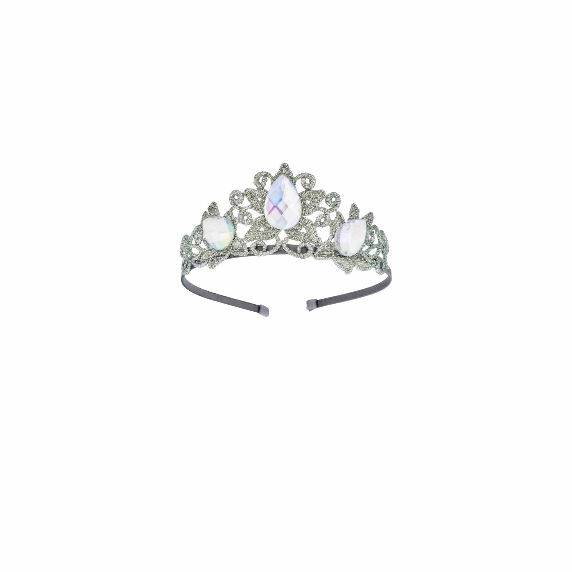 a tiara with opal stones on it