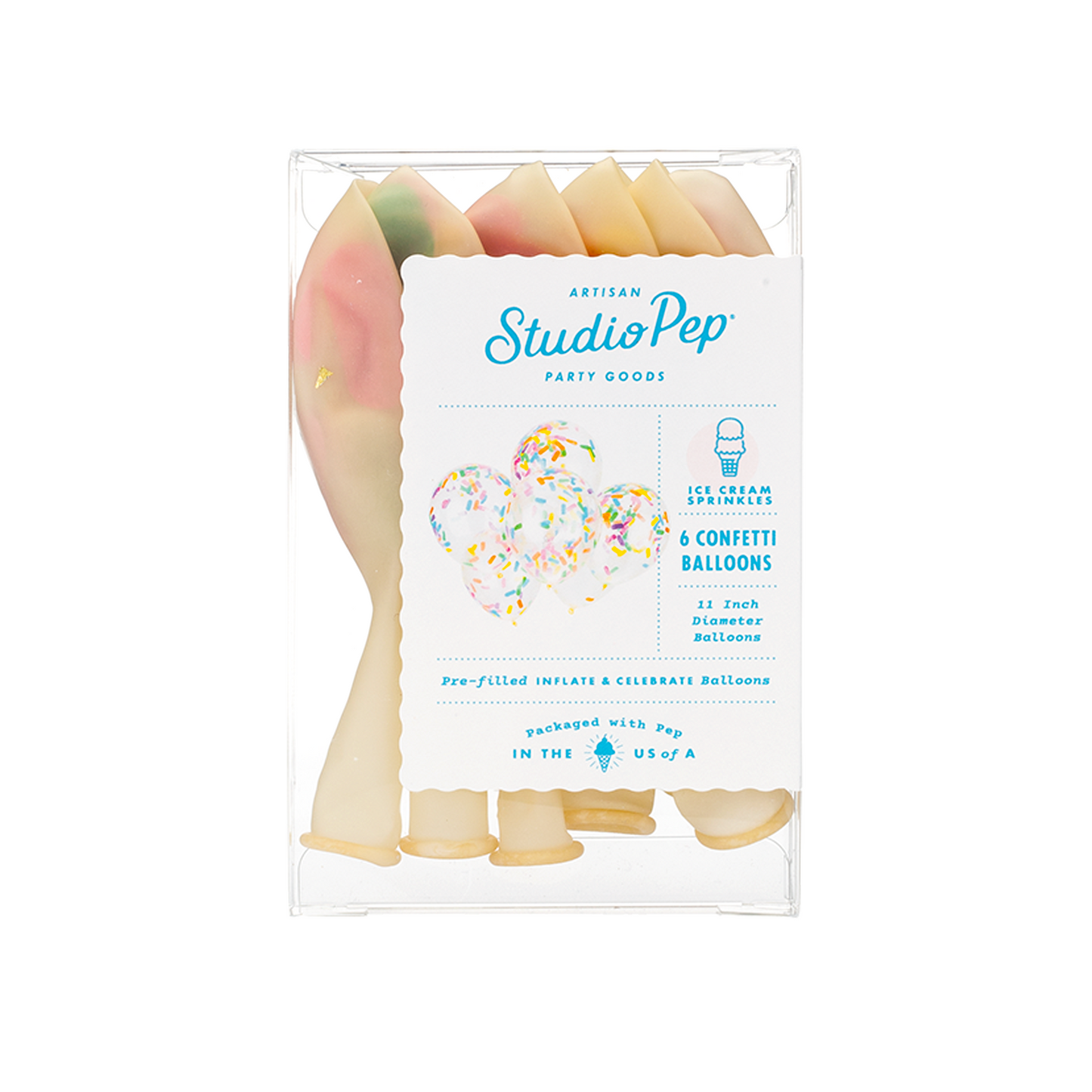 Ice Cream Confetti Balloon Mix