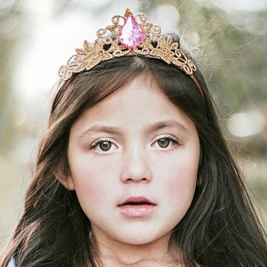 Heart of Gold Princess Crown - Pink