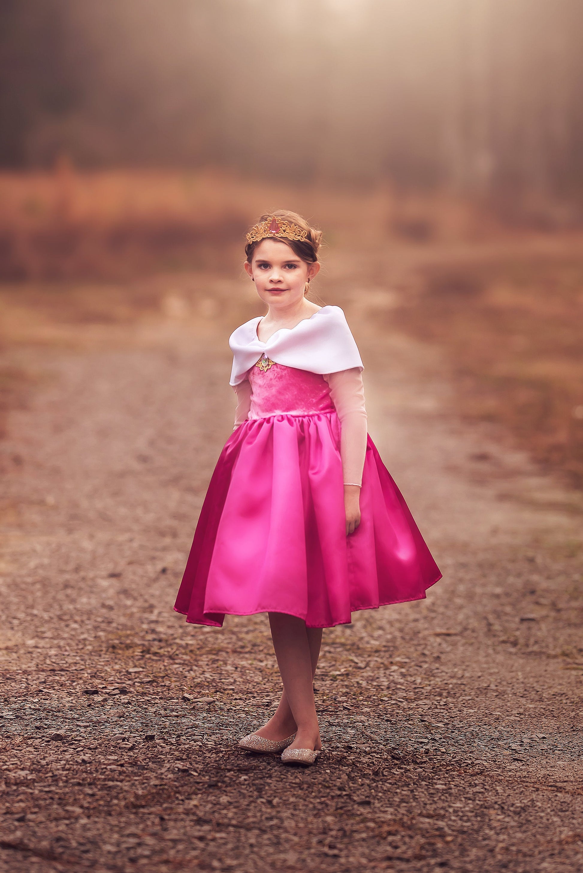 Princess Dresses Outfits - Heart Of Gold Princess Dress In Satin - Knee Length