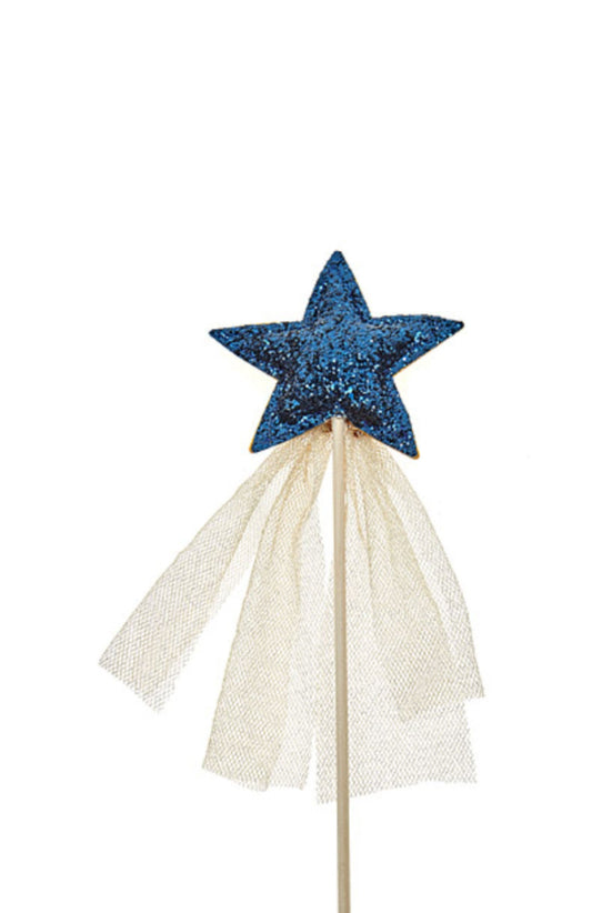 Wands - Glitter Sparkle Magic Wand - Navy/Gold
