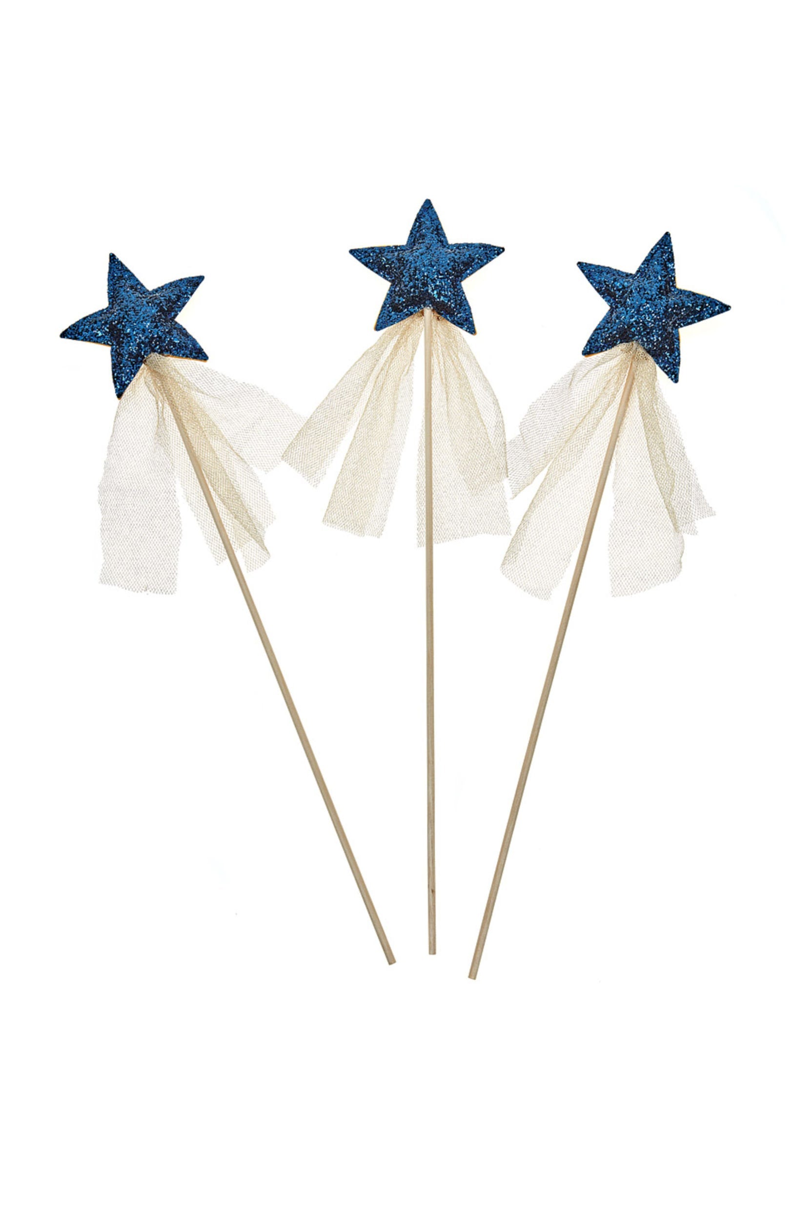 Wands - Glitter Sparkle Magic Wand - Navy/Gold