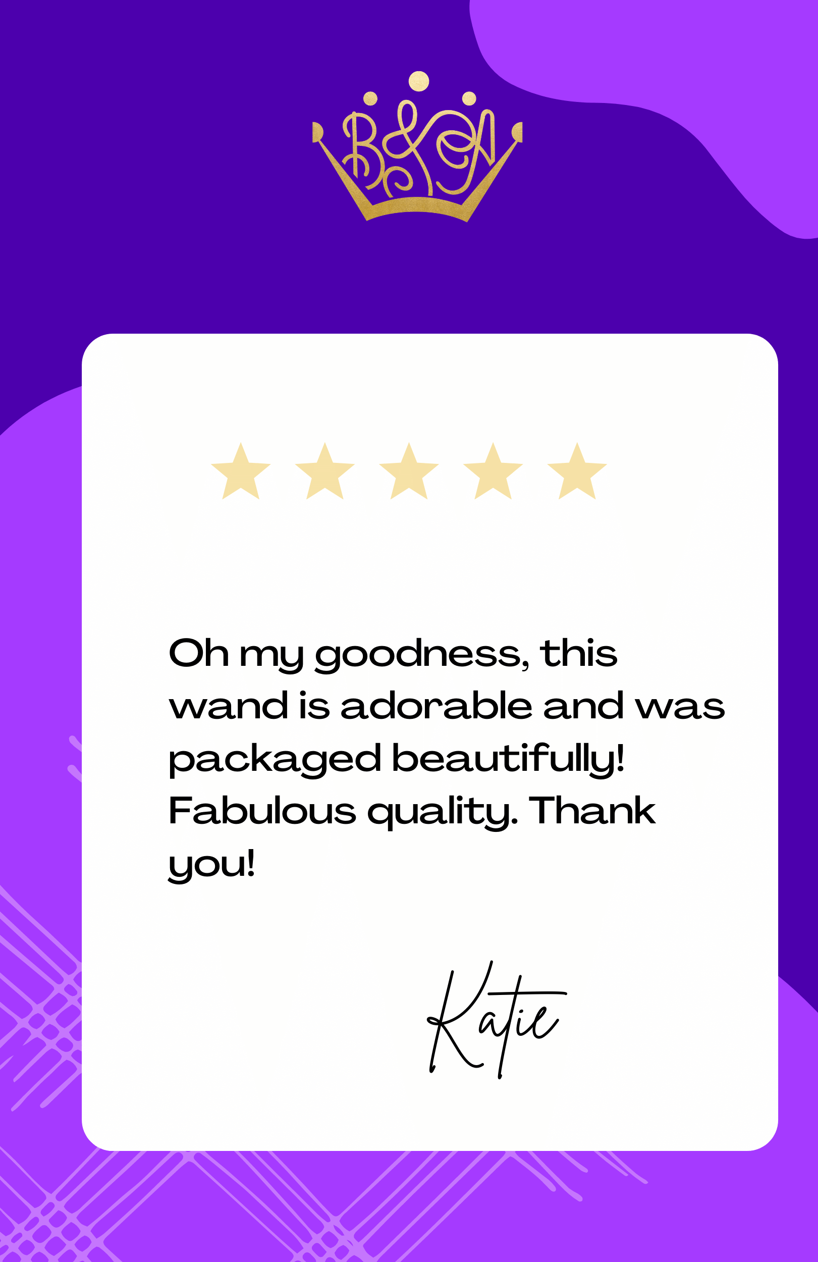 Wands - Large Star Wand In Gold Or Silver
